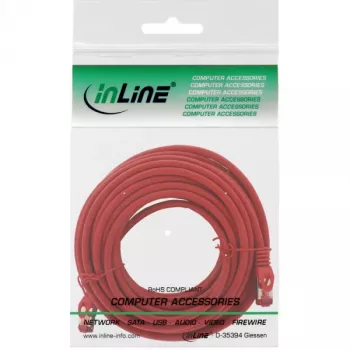 InLine Patchkabel S/FTP PiMF Cat.6 250MHz Kupfer halogenfrei rot 15m