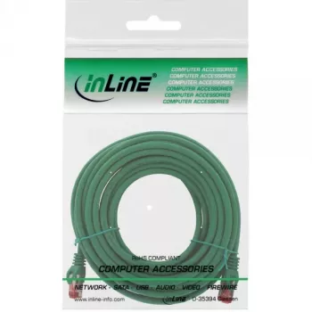 InLine Patchkabel S/FTP PiMF Cat.6 250MHz Kupfer halogenfrei grün 15m