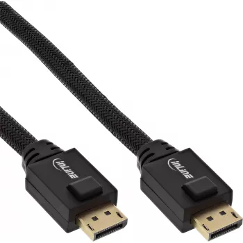 InLine DisplayPort Aktivkabel, schwarz, vergoldete Kontakte, 25 m