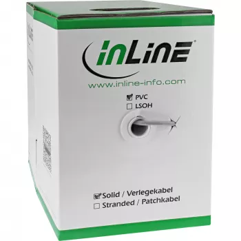 InLine Massives Installationskabel F/UTP Cat.5e AWG24 CCA PVC 100m