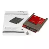 StarTech.com SAT32MSAT257 mSATA-SSD auf 2,5-Zoll-SATA-Adapter / Konverter, 22-Pin-SATA, 6 Gbit/s, Schwarz, Rot, Silber