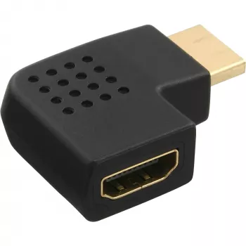 InLine HDMI-Adapter Stecker Buchse seitlich abgewinkelt links vergoldet 17600S