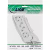 InLine Steckdosenleiste, 4-fach, 2x CEE7/3 + 2x Euro CEE 7/16, weiß, 1,5 m