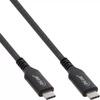 USB4 Kabel InLine 35906A 0,5 m USB-C Stecker/Stecker 8K60Hz schwarz