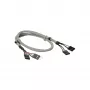 InLine USB 2.0 Verlängerung intern 2x 4 Pin Stecker/Buchse, 0,60 m, Bulk