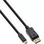 USB-Display-Kabel InLine 64123 USB-C Stecker auf DisplayPort Stecker 3m