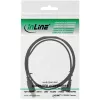 InLine USB Typ A Stecker / Mini-USB Stecker 5 Pin nach unten abgewinkelt 90° schwarz 1m