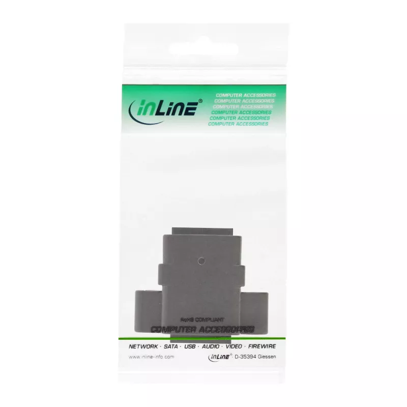 InLine Patchkabel-Kupplung UTP 2x RJ45 Buchse zur Installation
