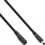 InLine DC-Verlängerungskabel, DC-Stecker/Buchse 4,0x1,7mm, schwarz, 1m