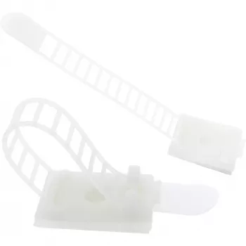 InLine Verstellbare Kabelklemme 94mm natur 10 Stück