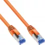 InLine Patchkabel S/FTP PiMF Cat.6A halogenfrei 500 MHz Orange 1 m