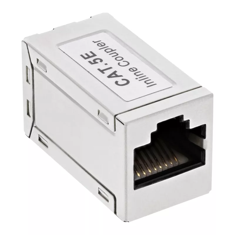 InLine Cat.5e Adapter, voll geschirmt, Metall, 2x RJ45 F/F, 1:1