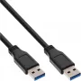 InLine USB 3.2 Gen.1 Kabel Typ A Stecker / A Stecker, schwarz, 3 m
