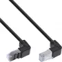 InLine Patchkabel, oben/unten abgewinkelt, S/FTP (PiMf), Cat.6, schwarz, 2,36 m