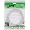 InLine Patchkabel schlank, U/FTP, Kat.8.1, TPE halogenfrei, weiß 2 m
