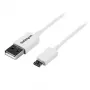 StarTech.com 1 m Weißes Micro-USB-Kabel - A auf Micro-B