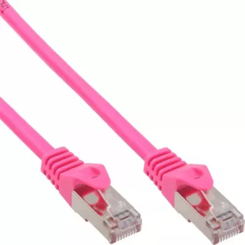 InLine Patchkabel SF/UTP Cat.5e Pink 0,25 m