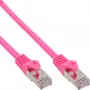 InLine Patchkabel SF/UTP Cat.5e Pink 0,25 m