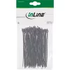 Kabelbinder InLine 100 mm schwarz, 100er-Pack — 100 mm Länge, schwarz, 100 Stk.
