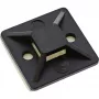 Selbstklebende Kabelbindersockel InLine 25x25 mm schwarz, 10er-Pack