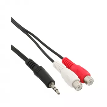 Audiokabel 2x Cinch-Buchse / 3,5 mm Stereo-Stecker, 5m InLine 89941D