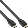 InLine HDMI Flachbandkabel High Speed Kabel mit Ethernet vergoldet schwarz 0,5m