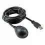 InLine USB 3.2 Gen.1 Kabel USB Typ A M / A W + Stromversorgung, mit Ständer, schwarz, 3m