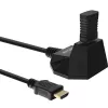 InLine HDMI Station, HS HDMI Kabel mit Ethernet, M/F, schwarz, vergoldete Kontakte, 1m