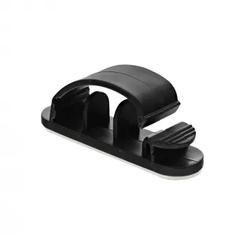 Kabelmanager-Tasche mit Klebeband, InLine 5,4 cm Breite, 10 Stk., schwarz