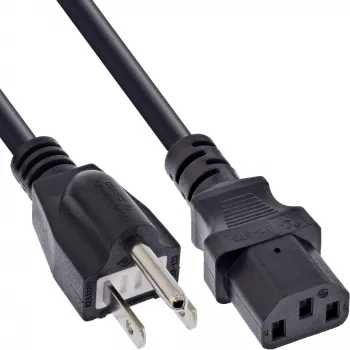 InLine Netzkabel, Japan-Stecker auf IEC, schwarz, 5 m