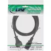 Netzkabel InLine Italien (CEE 7/7) auf 3‑polig IEC C13, 0,5 m, 250 V 10 A