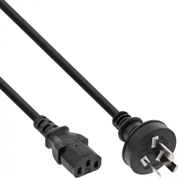 InLine Netzkabel, China-Stecker männlich / 3-polig IEC C13 männlich, 5m