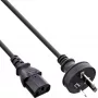 InLine Netzkabel, Australien auf 3-polig IEC C13 Stecker, 5 m