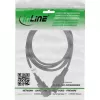InLine Netzkabel-Verlängerung, Hitzebeständiger Stecker IEC-C15/IEC-C14 gerade, 5m