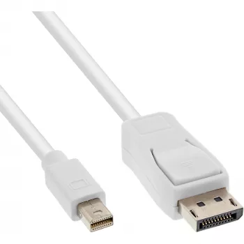 InLine Mini DisplayPort auf DisplayPort Kabel weiß 1,5m