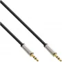 InLine schlank Audio Kabel 3,5mm Stecker / Stecker Stereo 0,5m