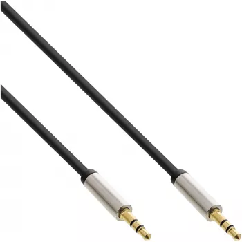 InLine schlank Audio-Kabel 3,5-mm-Stecker / 3,5-mm-Stecker, Stereo, 3 m