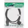 InLine Netzkabel, CEE7/7 gewinkelt auf C15 gerade, 3 x 1mm², schwarz, 1m