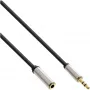 InLine schlank Audiokabel 3,5mm Stecker / Buchse Stereo 1m