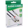 Audiokabel 3,5 mm Stecker / 2x Cinch-Stecker 2m InLine 99242