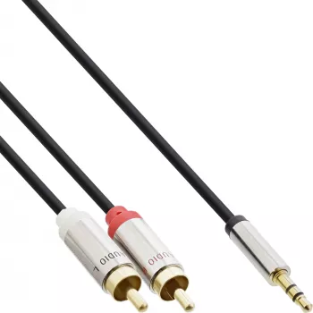 Audiokabel 3,5mm Stecker / 2x RCA Stecker 5m InLine 99245