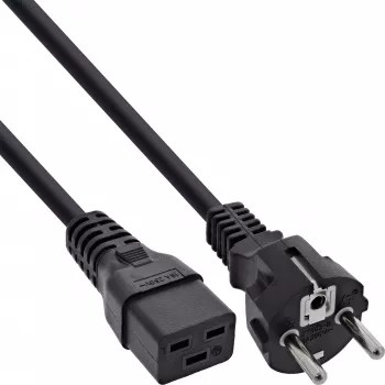 InLine Netzkabel 16A CEE 7/7 gerade / IEC320/C19 3m