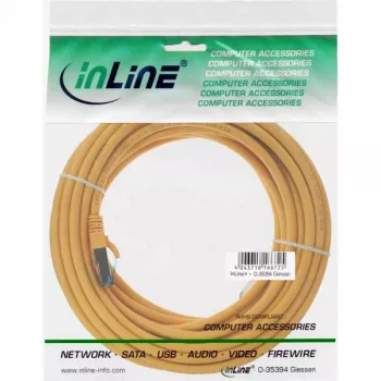 InLine Patchkabel S/FTP PiMF Cat.6A halogenfrei 500 MHz gelb 7,5 m