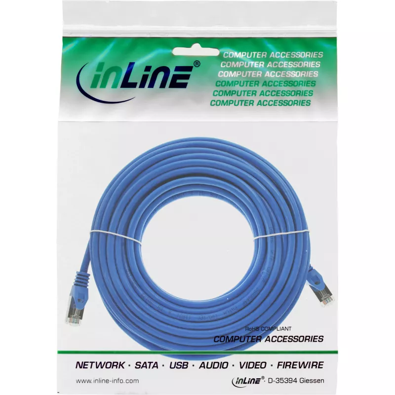 InLine Patchkabel SF/UTP Cat.5e blau 5m