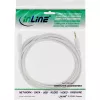 InLine Audiokabel, 3,5 mm Klinke Stecker/Buchse, Stereo, weiß/gold 10 m
