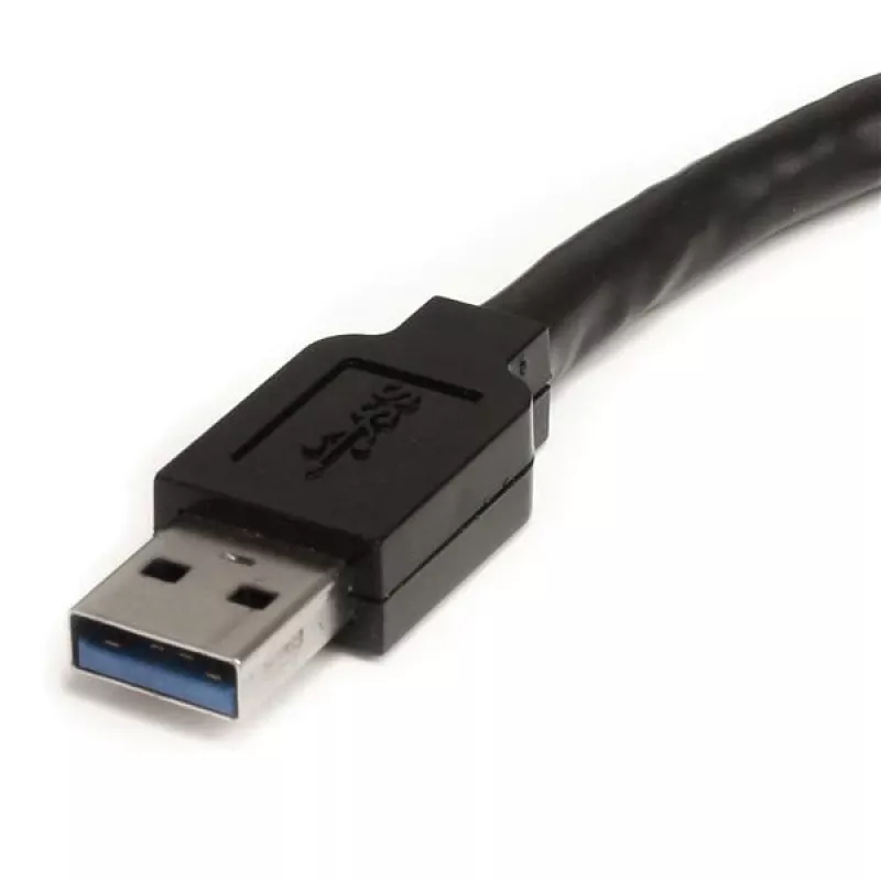StarTech.com USB3AAEXT3M aktives USB-3.0-Verlängerungskabel, USB-A-Stecker auf USB-A-Buchse, 3 m, schwarz