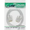 InLine DVI-D-Kabel 24+1 Stecker/Stecker DVI Dual Link weiß/gold 3m