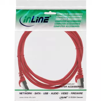 InLine Patchkabel F/UTP Cat.5e rot 1m