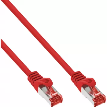 InLine Patchkabel S/FTP PiMF Cat.6 250MHz PVC Kupfer rot 40m