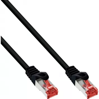 InLine Patchkabel S/FTP PiMF Cat.6 250MHz PVC Kupfer schwarz 40m